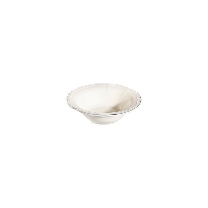 Hermia Platin Yaldız Fulya 53 YTKM Juego de Cena de Porcelana Blanco y Plata